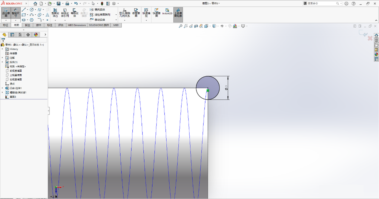 SOLIDWORKS掃描切除